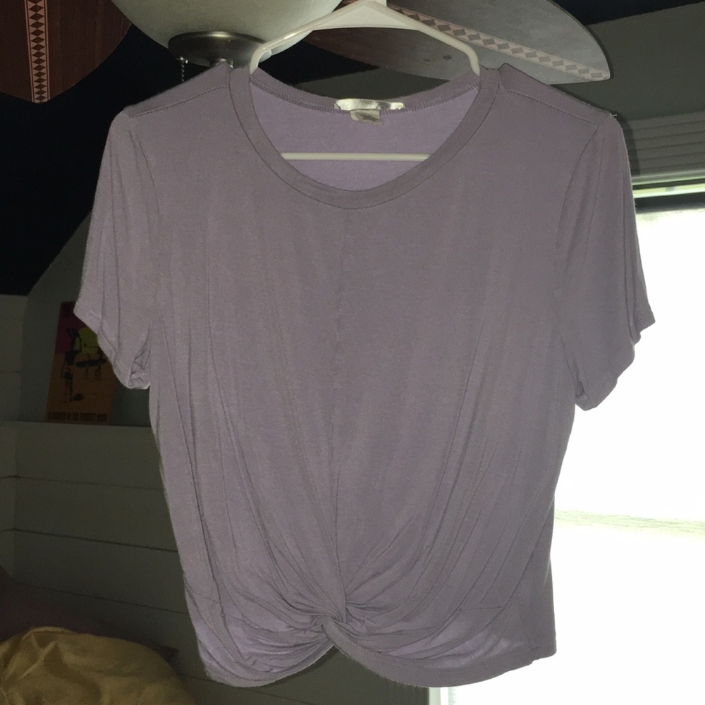 lilac crop top